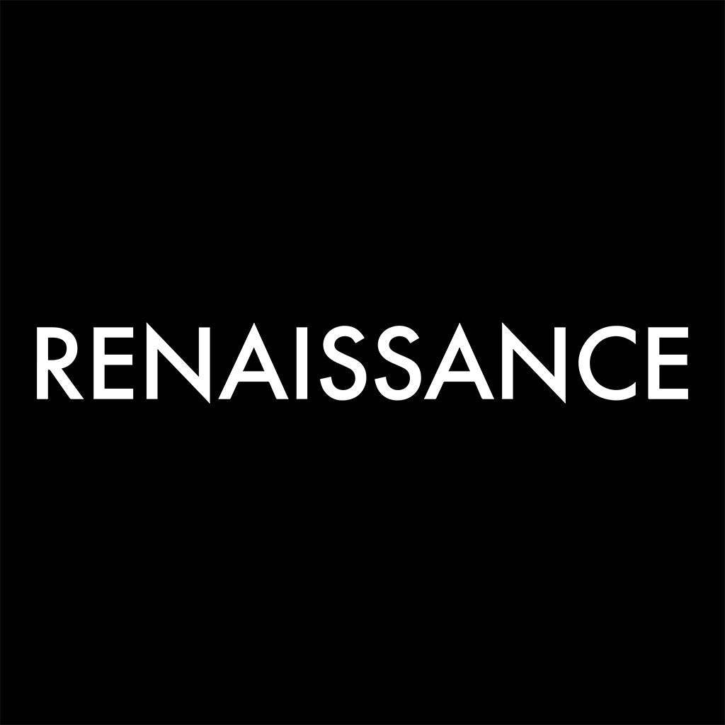 White Renaissance Logo Accessory Pouch-Renaissance-Essential Republik