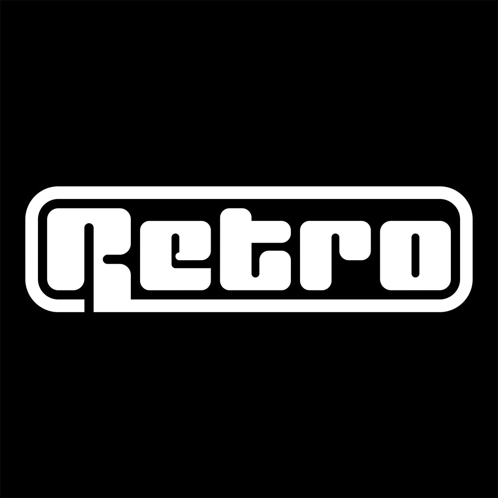 White Retro Logo Unisex Cruiser Iconic Hoodie-Retro-Essential Republik