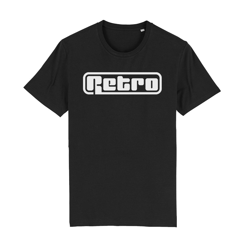 White Retro Logo Unisex Organic T-Shirt-Retro-Essential Republik