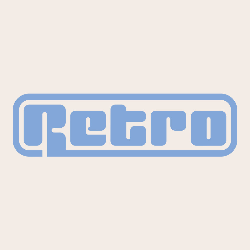 Baby Blue Retro Logo Unisex Organic T-Shirt-Retro-Essential Republik