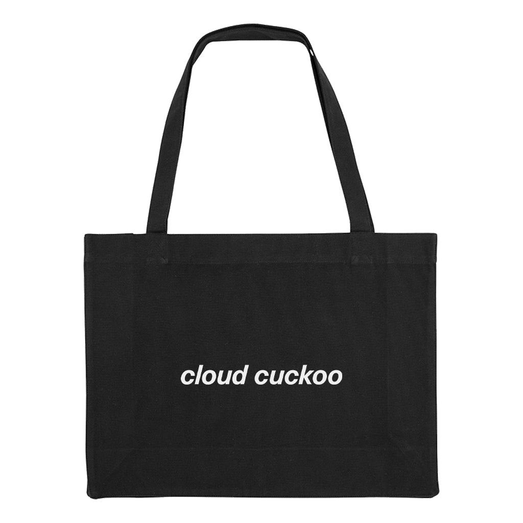 Cloud Cuckoo Black Woven Shopping Bag-LNOE-Essential Republik