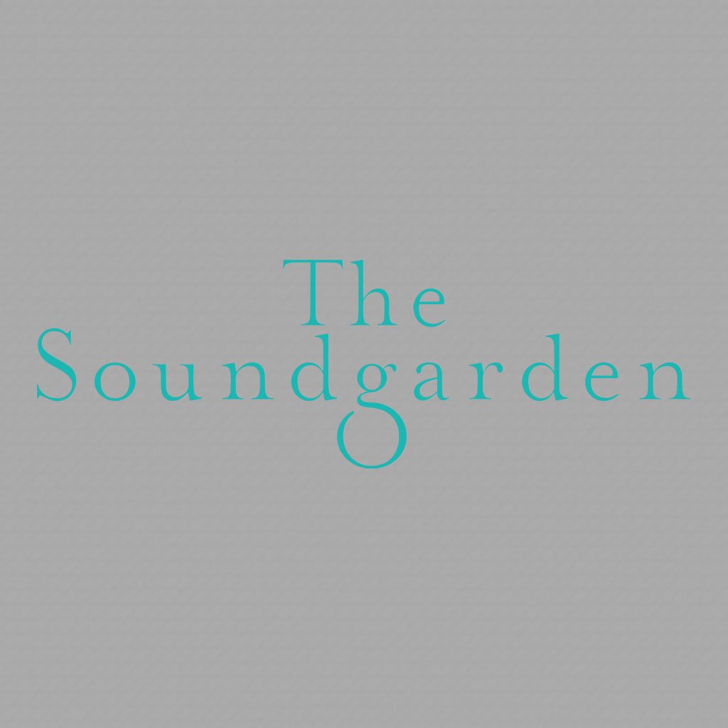 The Soundgarden Two Line Teal Logo Flat Peak Snapback Logo-The Soundgarden-Essential Republik