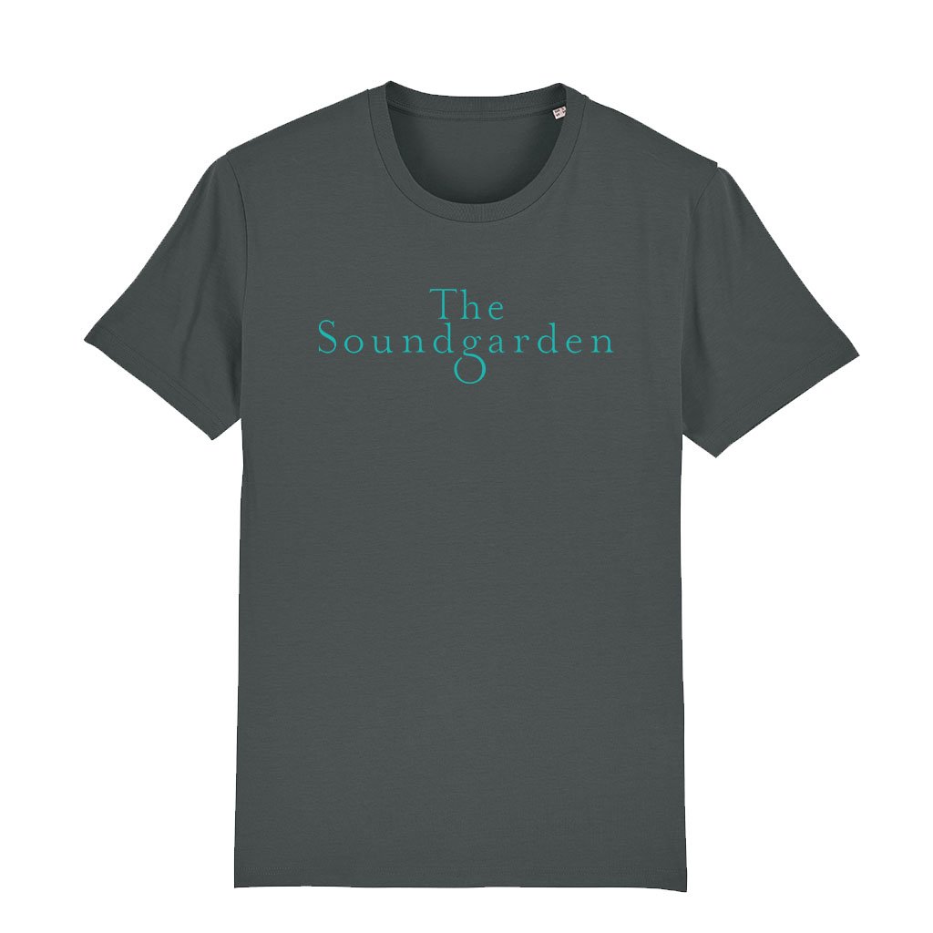 The Soundgarden Two Line Teal Logo Unisex Organic T-Shirt-The Soundgarden-Essential Republik