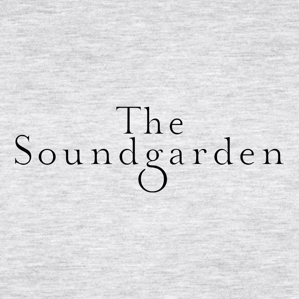 The Soundgarden Two Line Black Logo Men's Iconic Zip-through Hoodie-The Soundgarden-Essential Republik