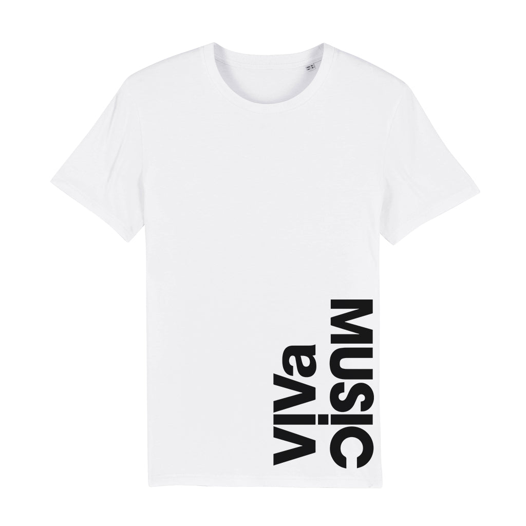 Steve Lawler ViVa Music Black Vertical Logo Unisex Organic T-Shirt-Steve Lawler-Essential Republik