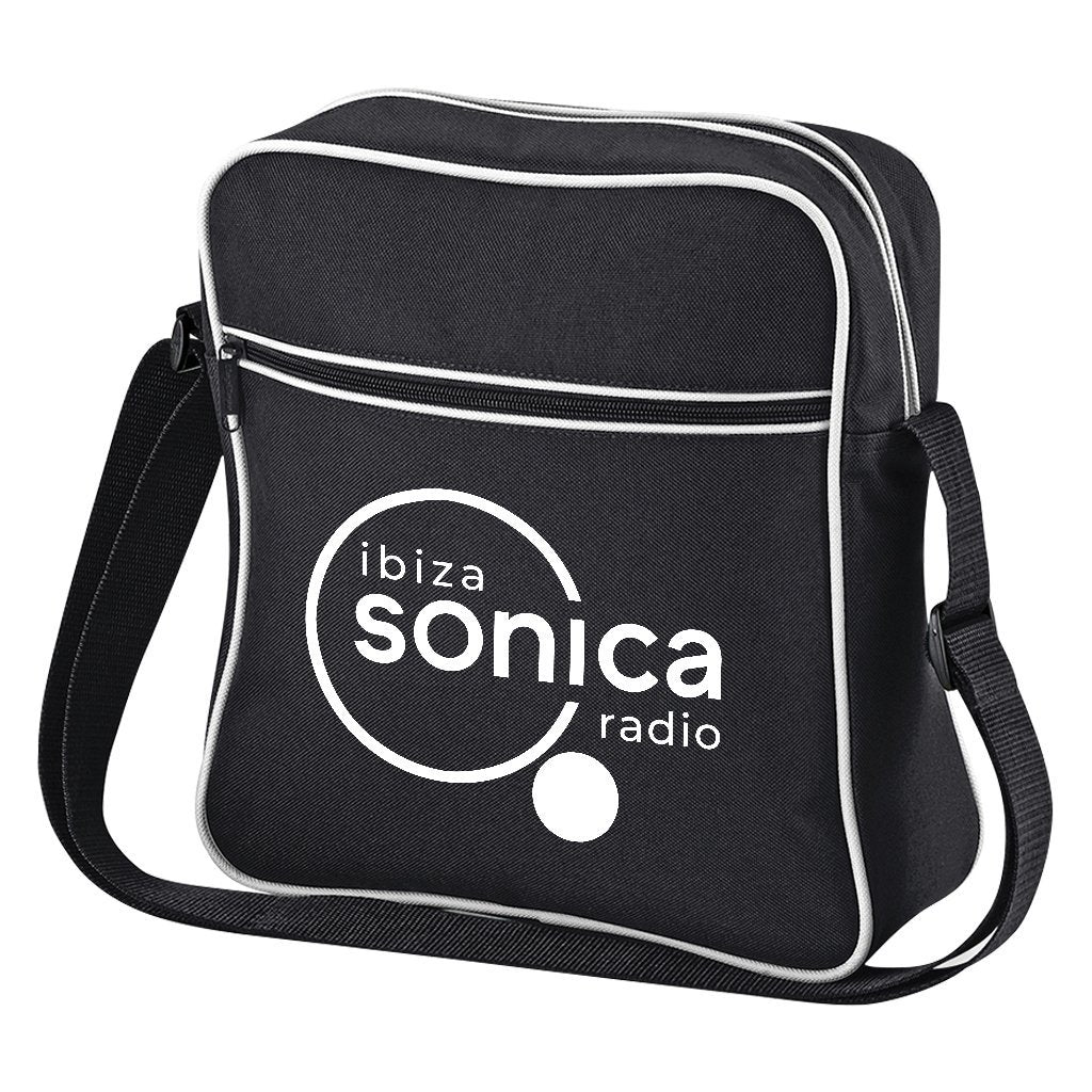 Sonica White Logo Retro Flight Bag-Sonica-Essential Republik