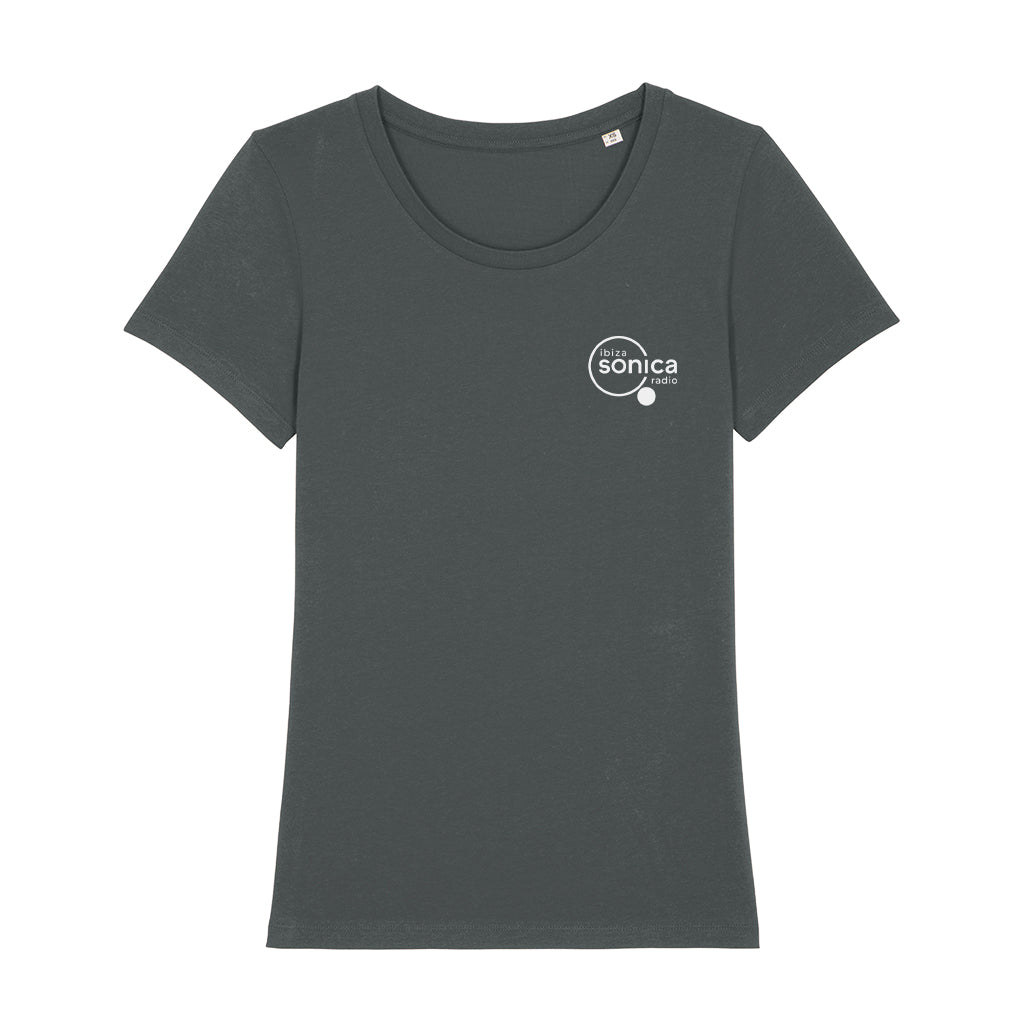 Sonica White Logo Women's Organic T-Shirt-Sonica-Essential Republik