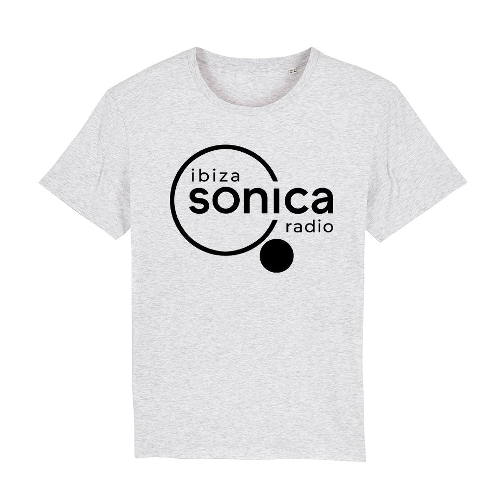 Sonica Ibiza Black Logo Men's Organic T-Shirt-Sonica-Essential Republik