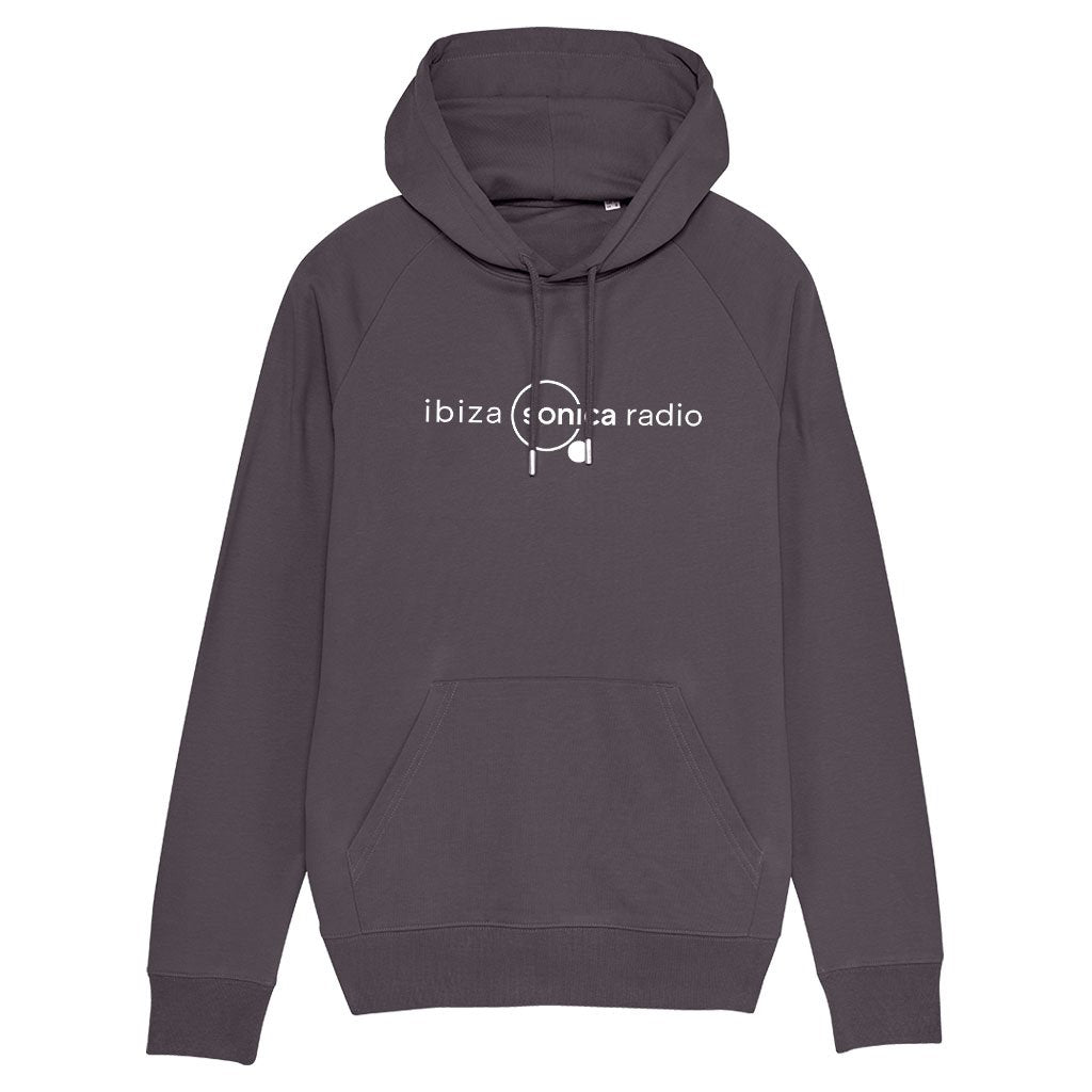 Sonica White Landscape Logo Men's Hooded Sweatshirt-Sonica-Essential Republik
