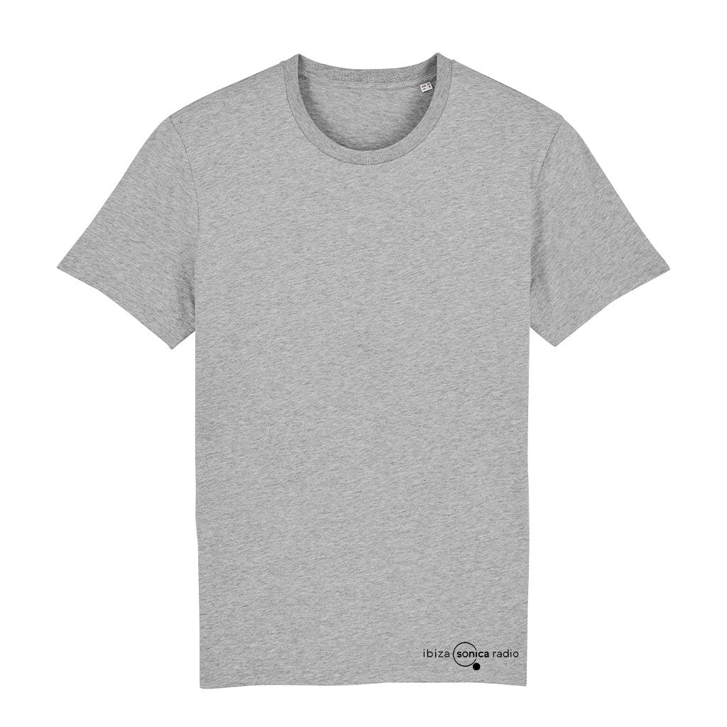 Sonica Ibiza Black Logo Front And Back Print Men's Organic T-Shirt-Sonica-Essential Republik