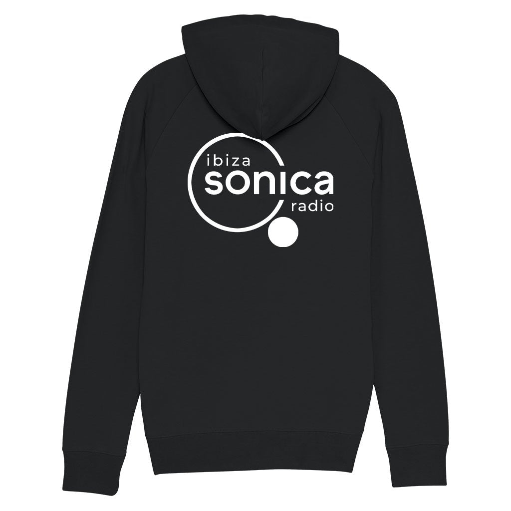 Sonica White Logo Front And Back Print Men's Hooded Sweatshirt-Sonica-Essential Republik