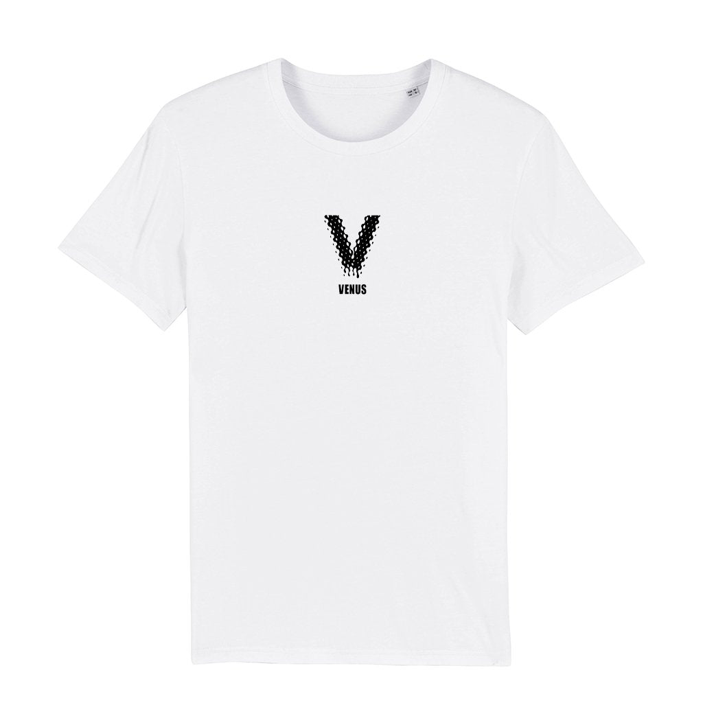 Venus Black Logo Men's Organic T-Shirt-Venus-Essential Republik