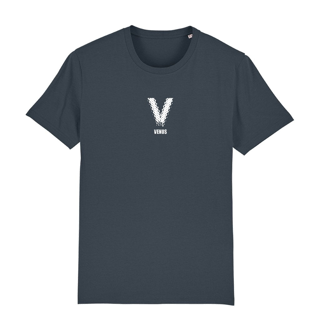 Venus White Logo Men's Organic T-Shirt-Venus-Essential Republik
