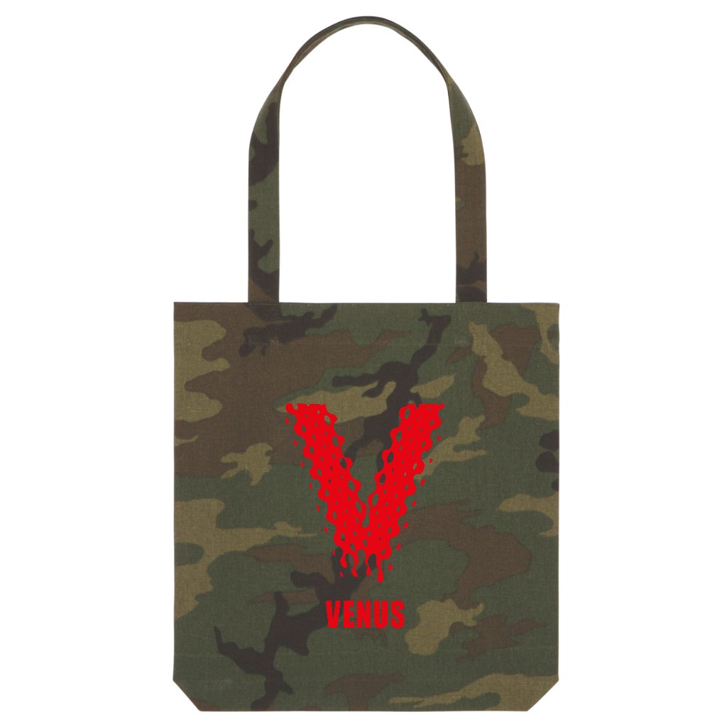 Venus Red Logo Camouflage Woven Tote Bag-Venus-Essential Republik