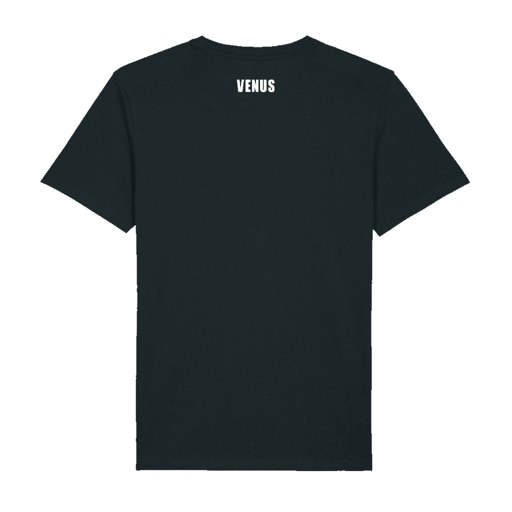 Venus White V Logo Front And Back Print Men's V-Neck T-Shirt-Venus-Essential Republik