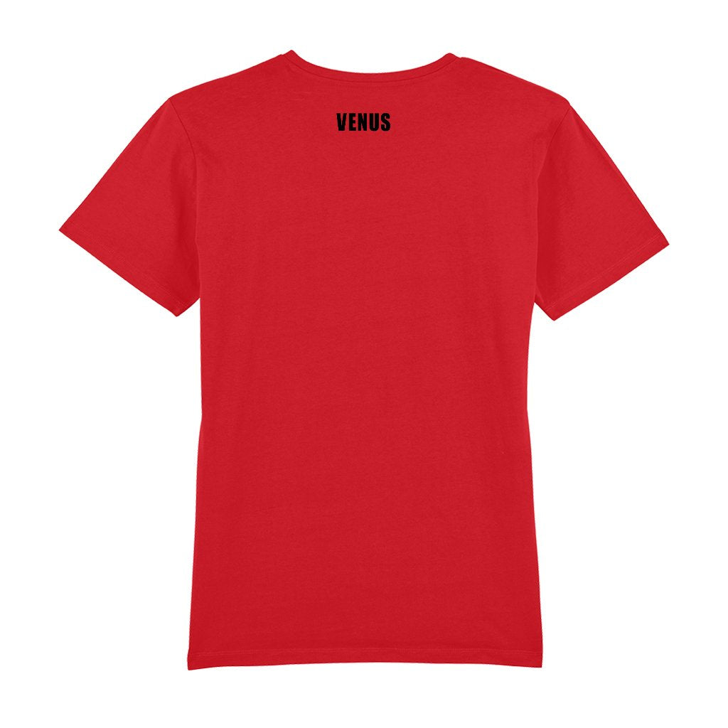 Venus Black V Logo Front And Back Print Men's V-Neck T-Shirt-Venus-Essential Republik