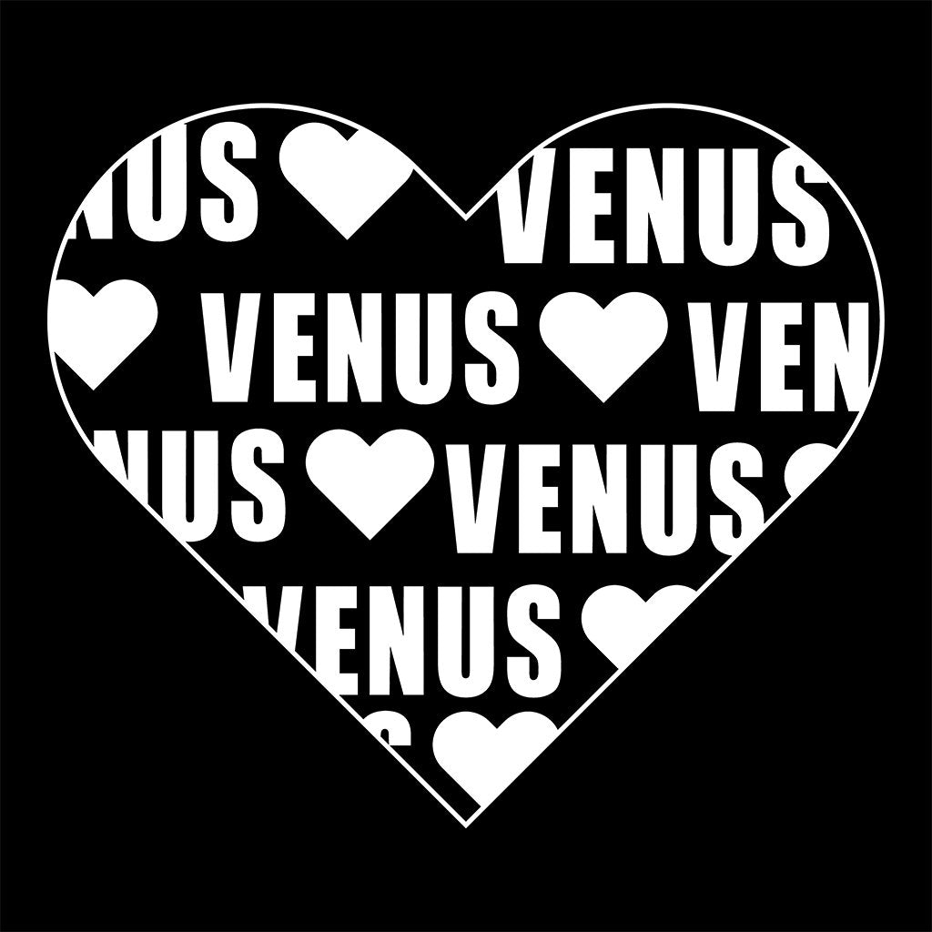 Venus White Heart Logo Flat Peak Snapback Cap-Venus-Essential Republik