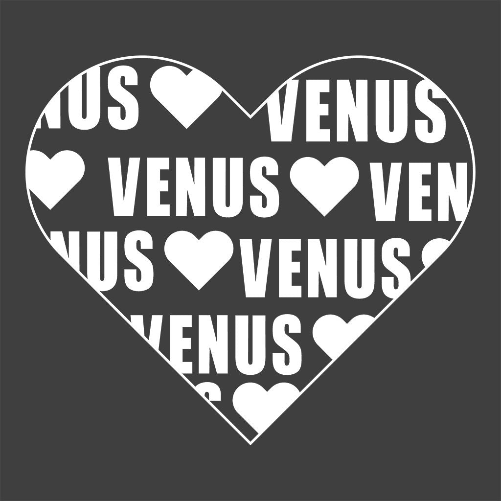 Venus White Heart Logo Front And Back Print Women's Casual T-Shirt-Venus-Essential Republik