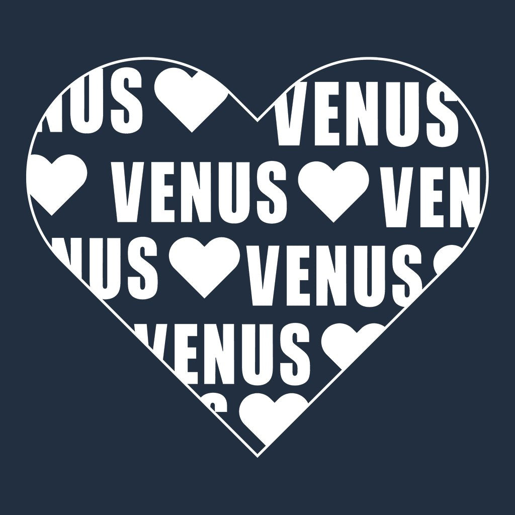 Venus White Heart Logo Flat Peak Snapback Cap-Venus-Essential Republik