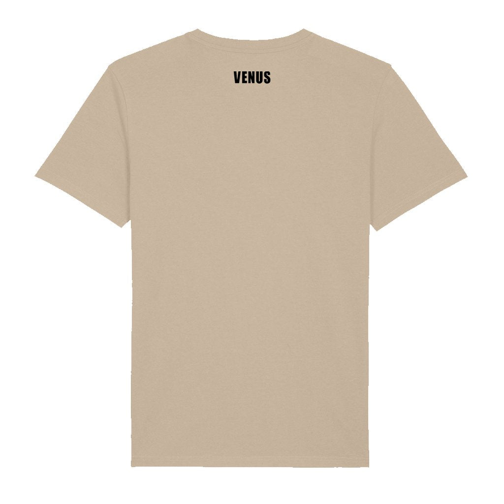 Venus Black Heart Logo Front And Back Print Men's Organic T-Shirt-Venus-Essential Republik