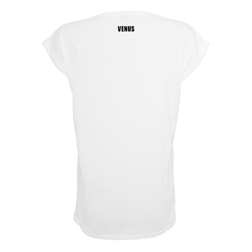 Venus Black Heart Logo Front And Back Print Women's Casual T-Shirt-Venus-Essential Republik