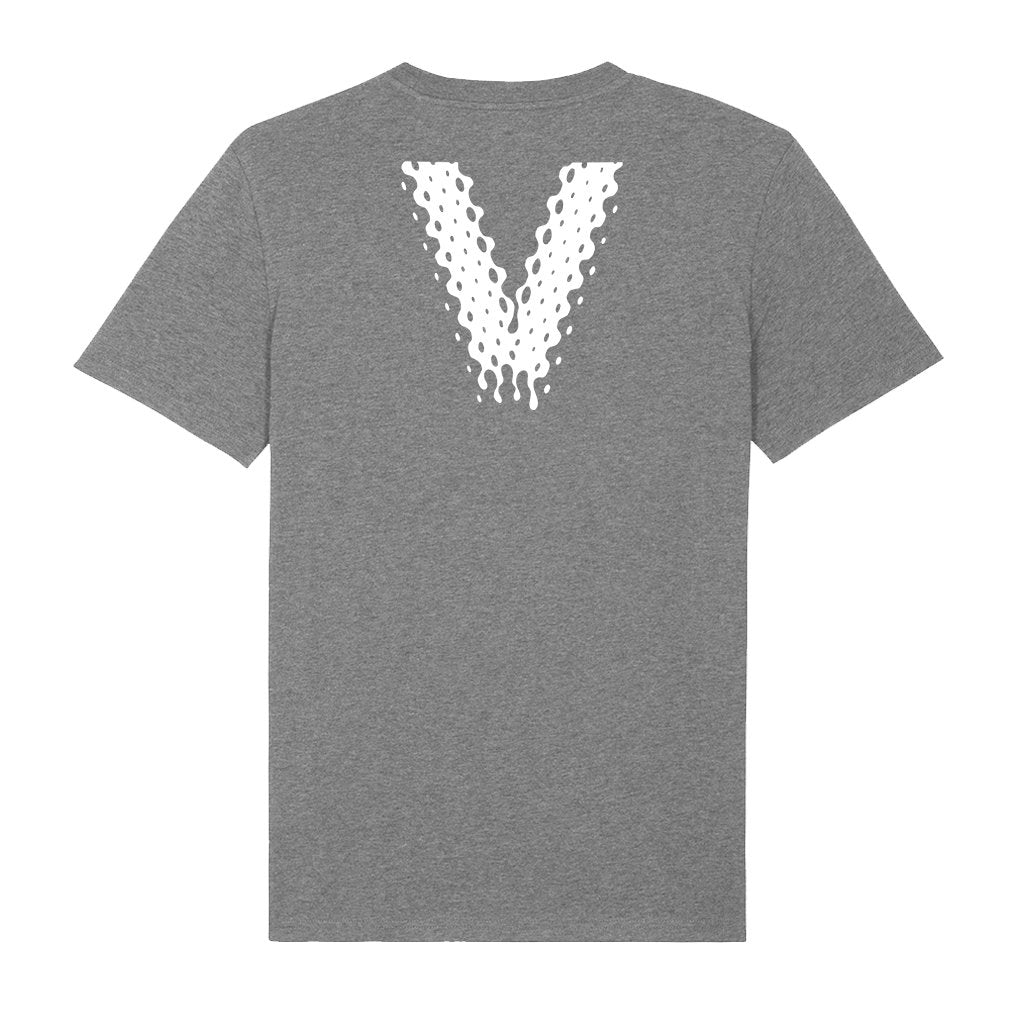Venus White Logo Front And Back Print Men's Organic T-Shirt-Venus-Essential Republik
