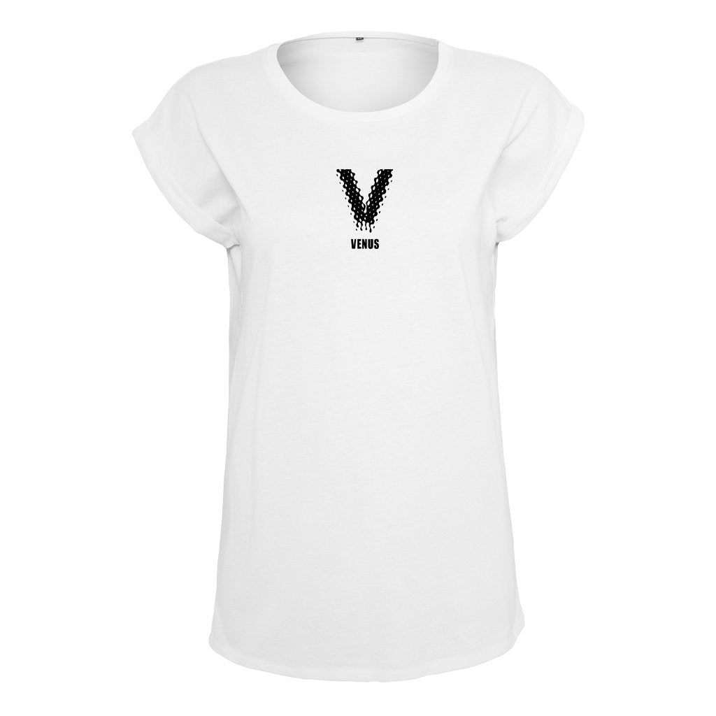 Venus Black Logo Front And Back Print Women's Casual T-Shirt-Venus-Essential Republik
