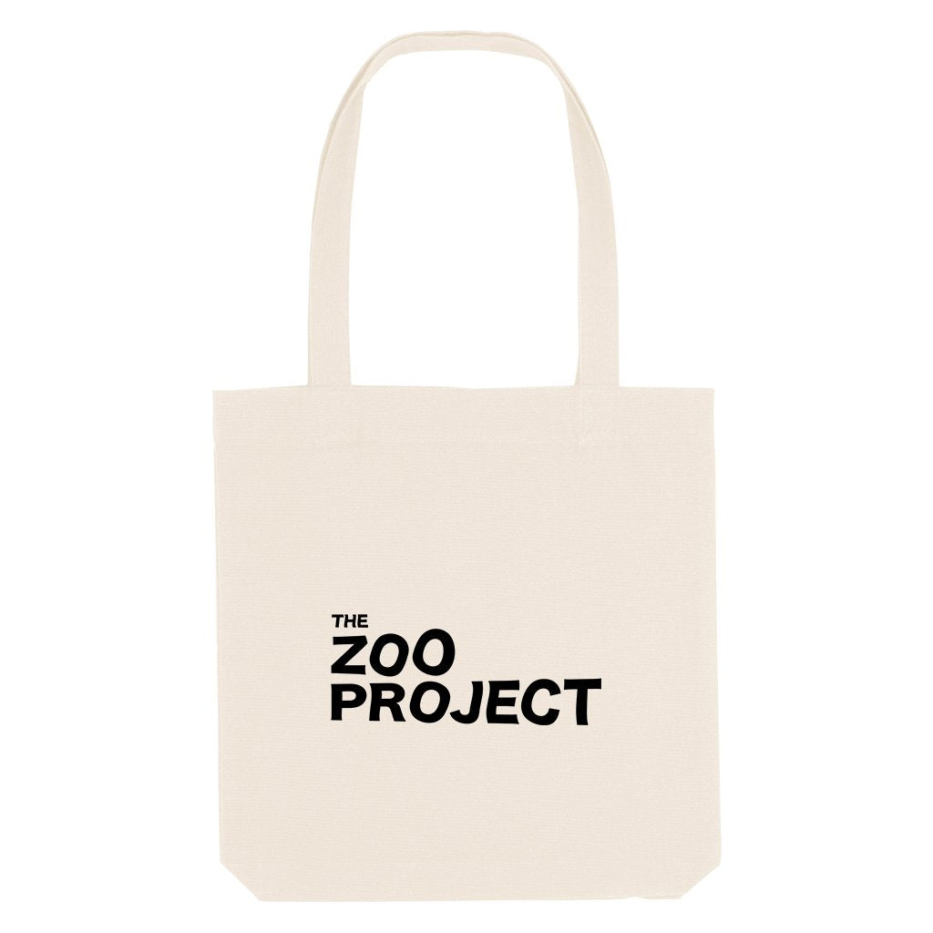 The Zoo Project Black Logo Woven Tote Bag-The Zoo Project-Essential Republik