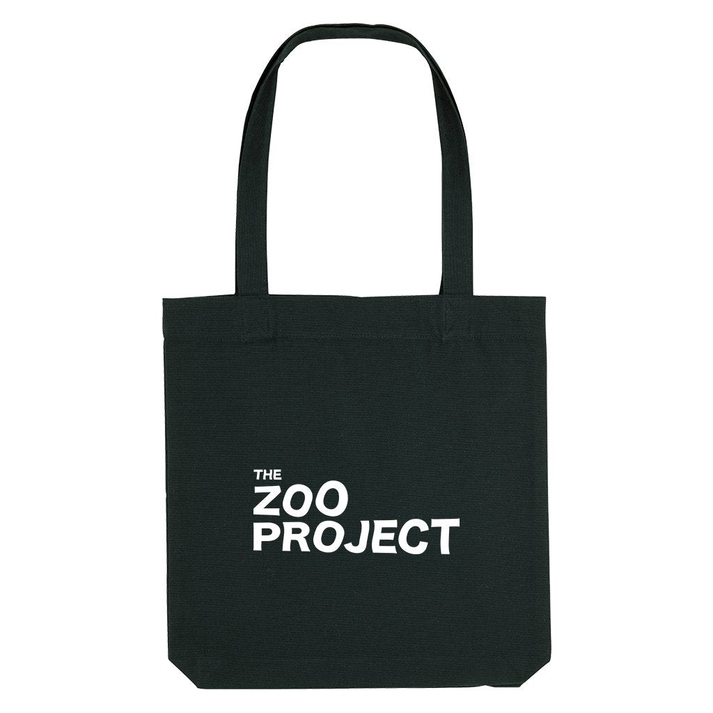 The Zoo Project White Logo Woven Tote Bag-The Zoo Project-Essential Republik