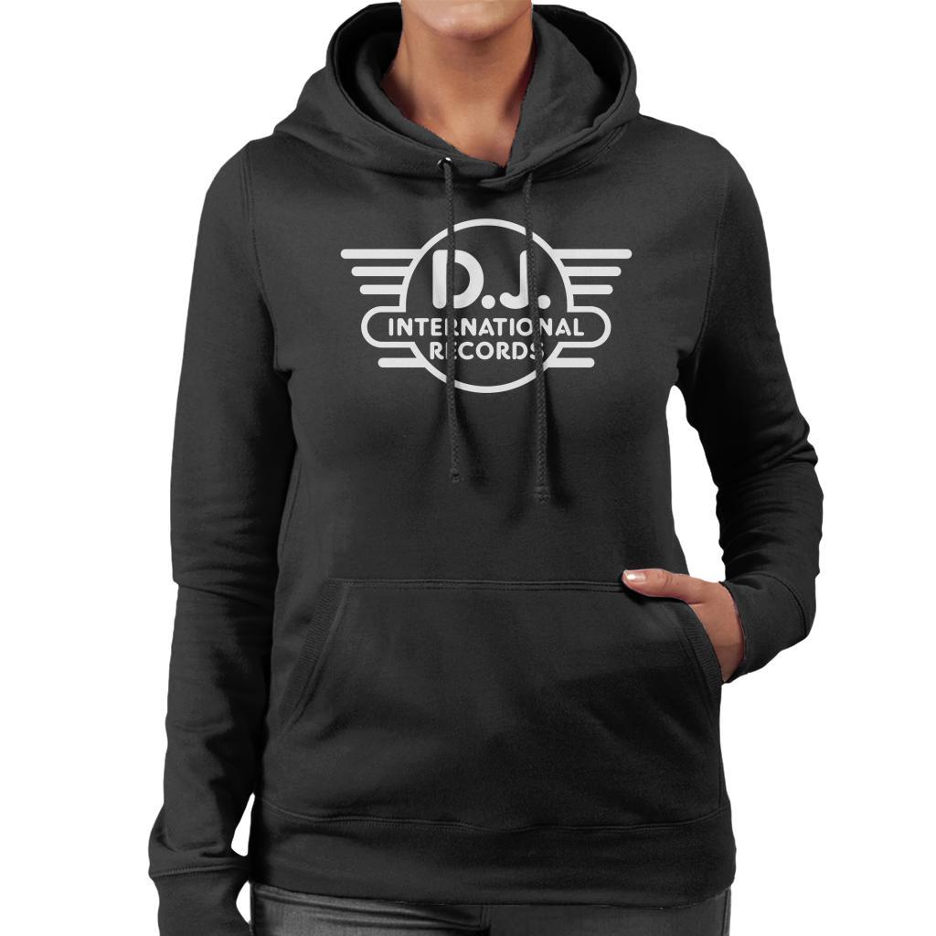 DJ International Classic Logo Women's Hooded Sweatshirt-DJ International-Essential Republik