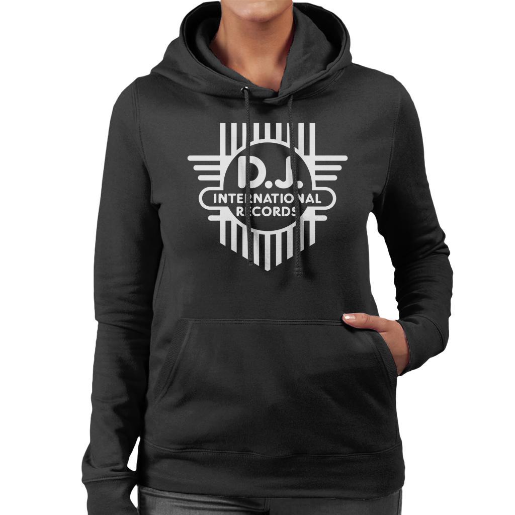 DJ International Classic Cross Logo Women's Hooded Sweatshirt-DJ International-Essential Republik