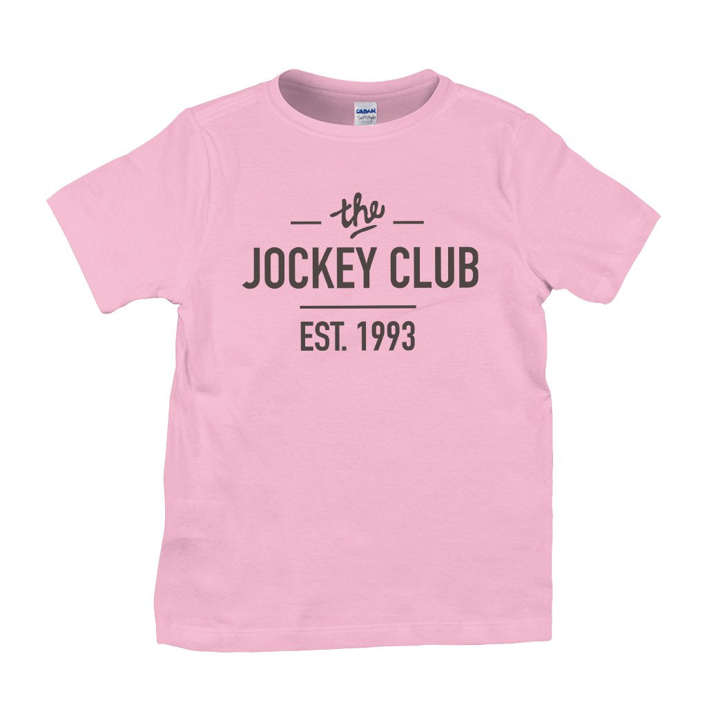 Jockey Club The Jockey Club Est 1993 Black Text Organic Kid's T-Shirt-Jockey Club-Essential Republik