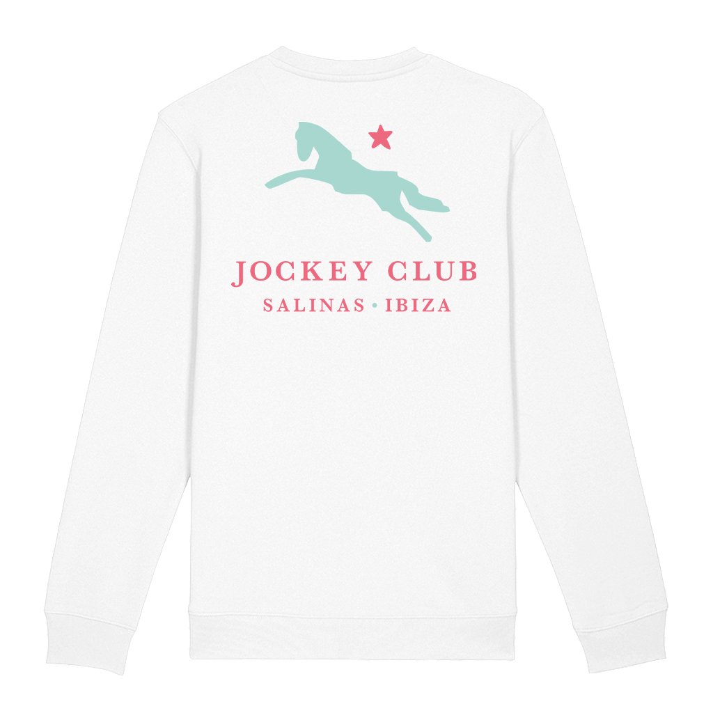Jockey Club Salinas Ibiza Tuquoise And Red Logo Front And Back Print Sweatshirt-Jockey Club-Essential Republik