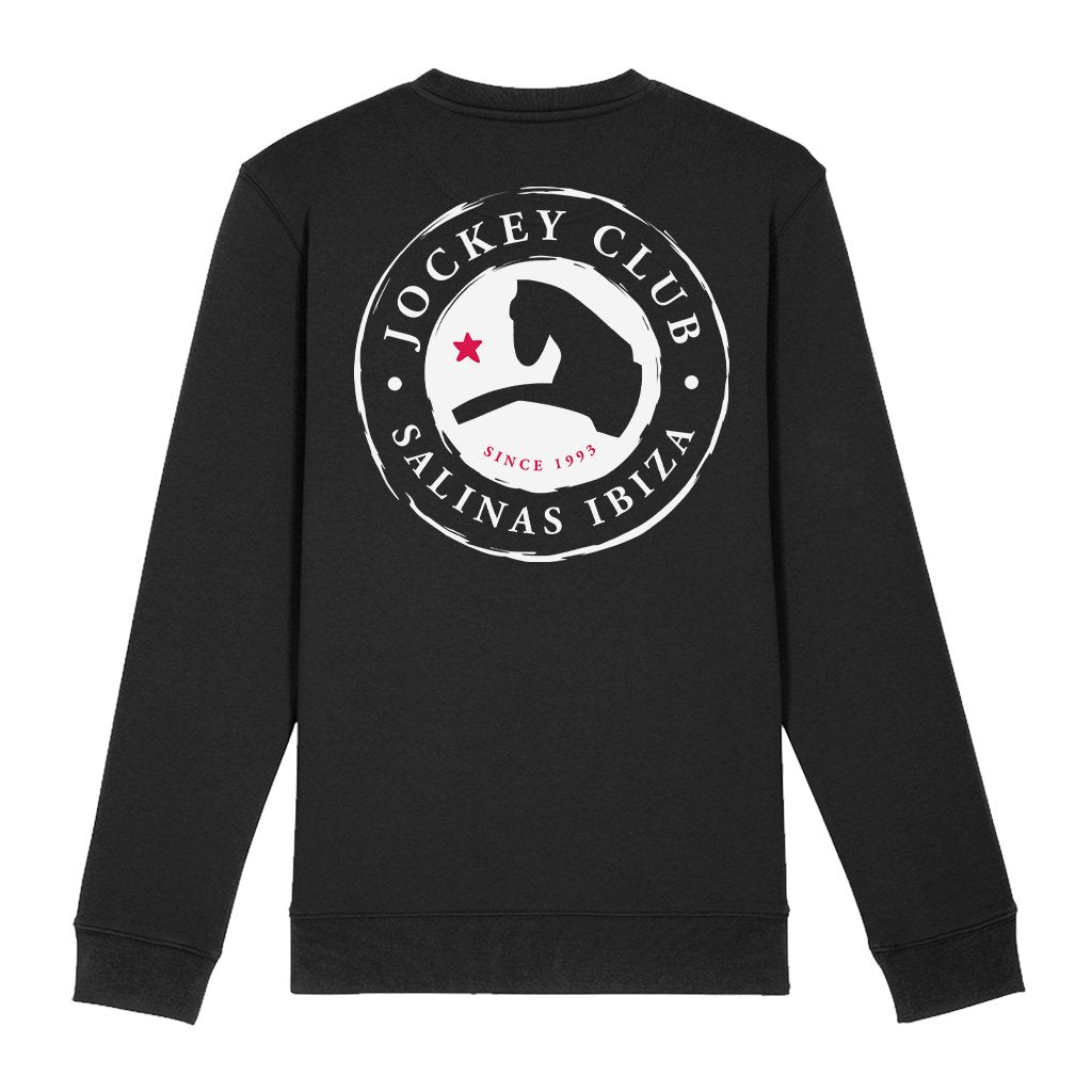Jockey Club White And Red Logo And Badge Front And Back Print Sweatshirt-Jockey Club-Essential Republik