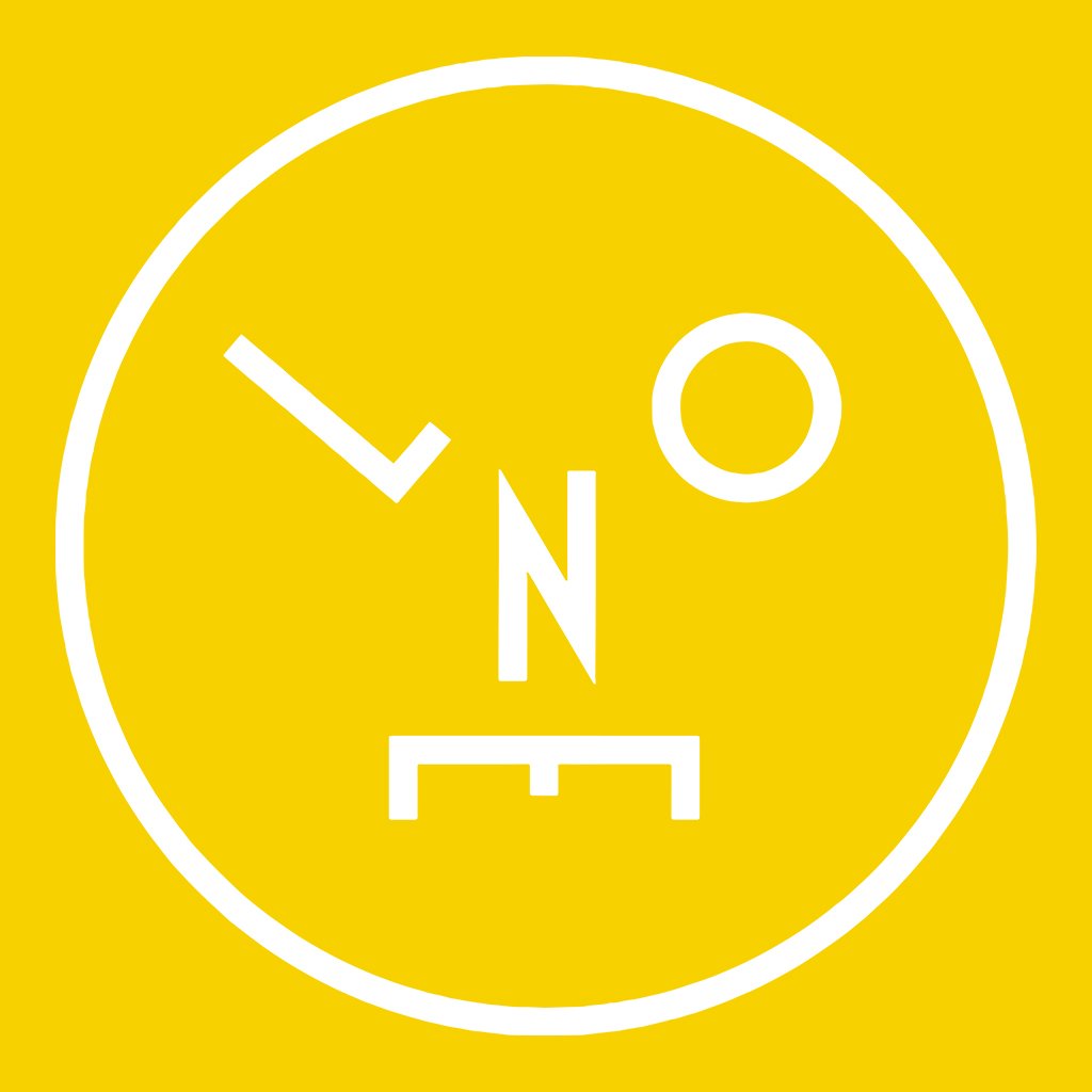 LNOE Circle Logo White Golden Yellow Men's Organic T-Shirt-LNOE-Essential Republik