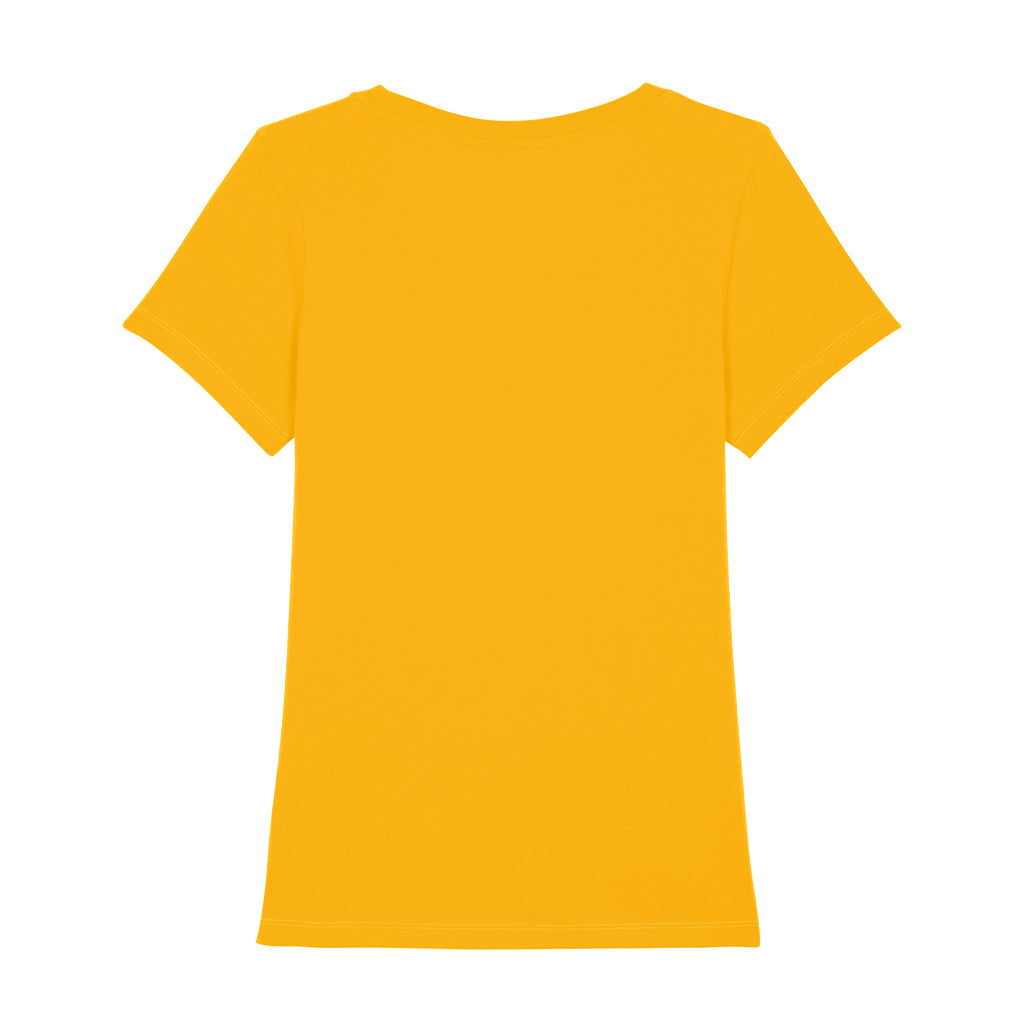 LNOE Circle Logo White Spectra Yellow Women's Iconic Fitted T-Shirt-LNOE-Essential Republik