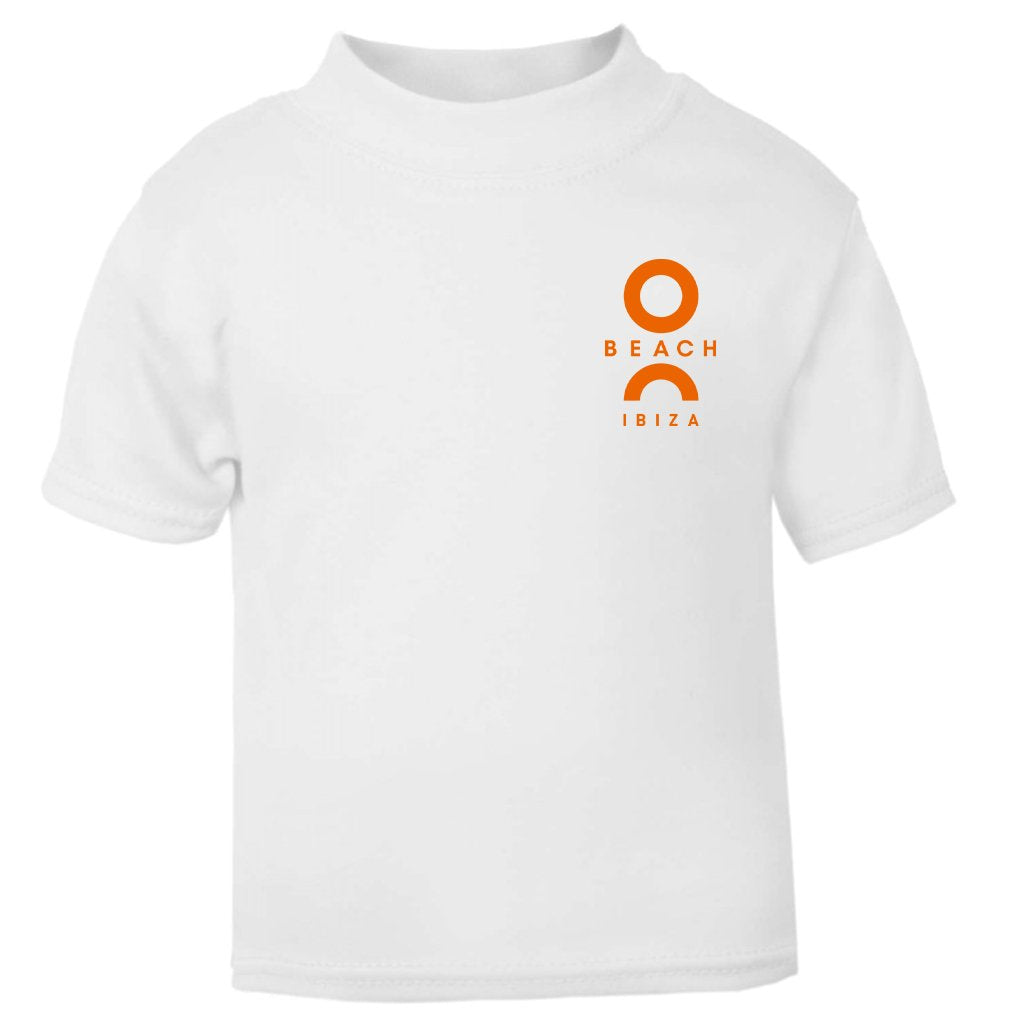 O Beach Orange Flock Logo Baby T-Shirt-O Beach-Essential Republik