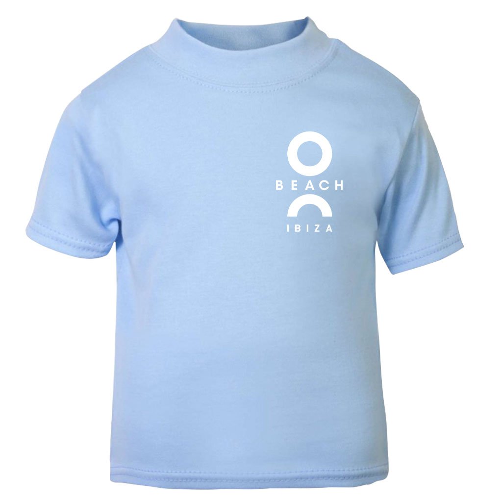 O Beach White Flock Logo Baby T-Shirt-O Beach-Essential Republik