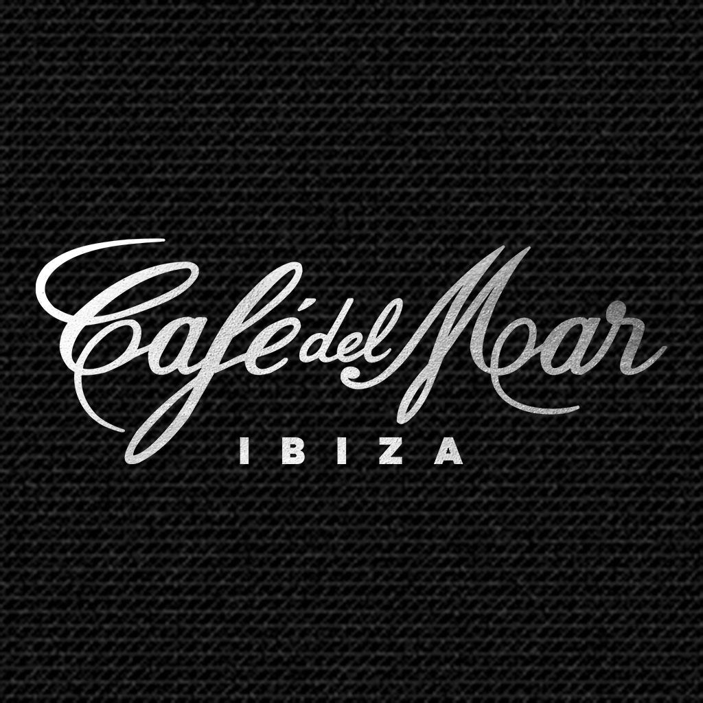 Café del Mar Ibiza Bold Silver Logo Organic Cotton Canvas Wristlet Zip Pouch-Café del Mar-Essential Republik