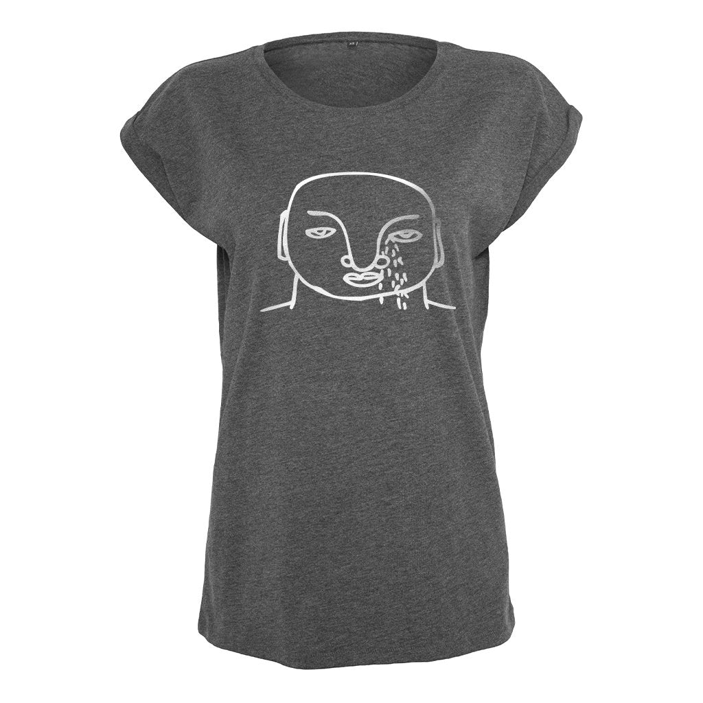 Metallic Silver Face Women's Casual T-Shirt-Danny Tenaglia-Essential Republik