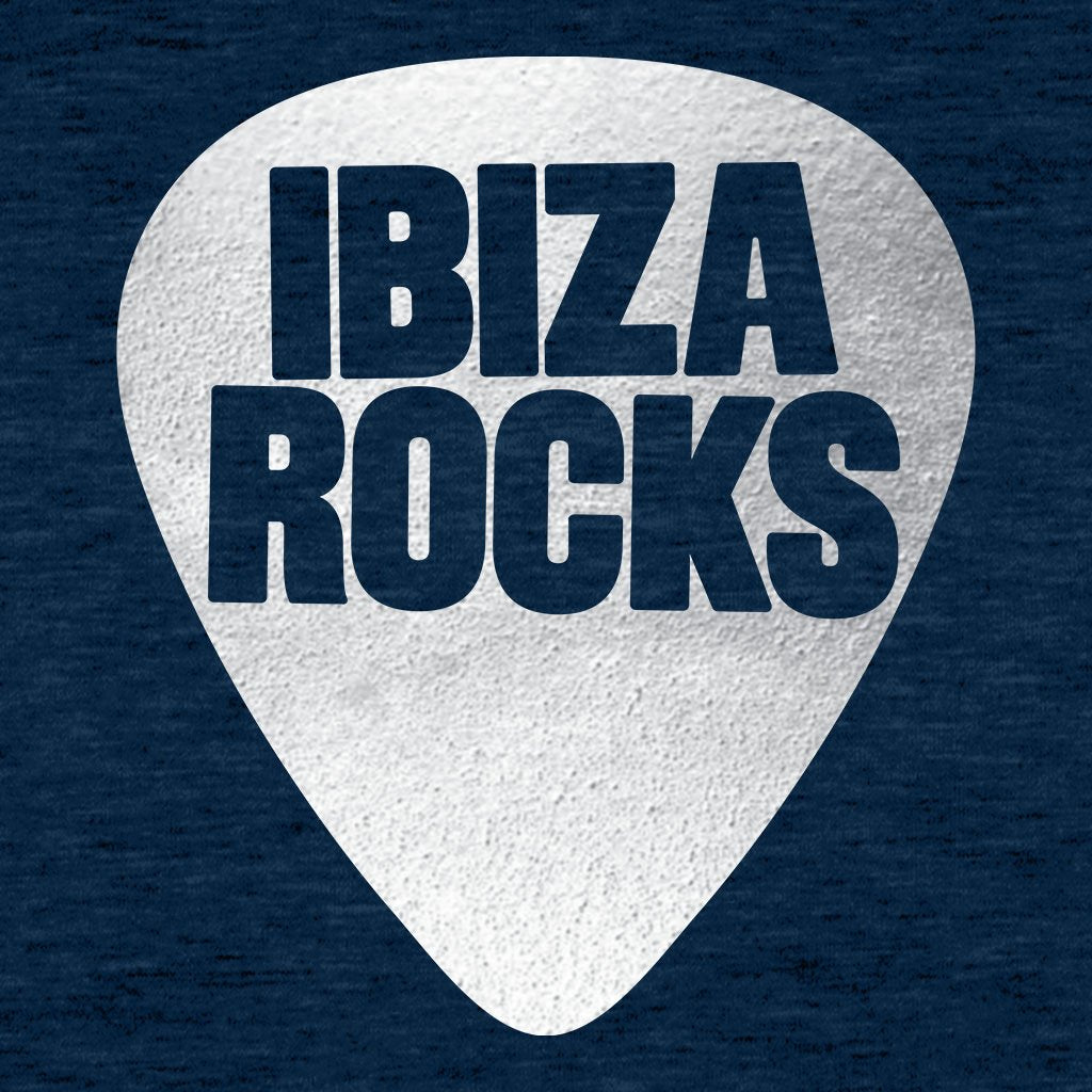 Ibiza Rocks Metallic Silver Logo Men's Organic T-Shirt-Ibiza Rocks-Essential Republik