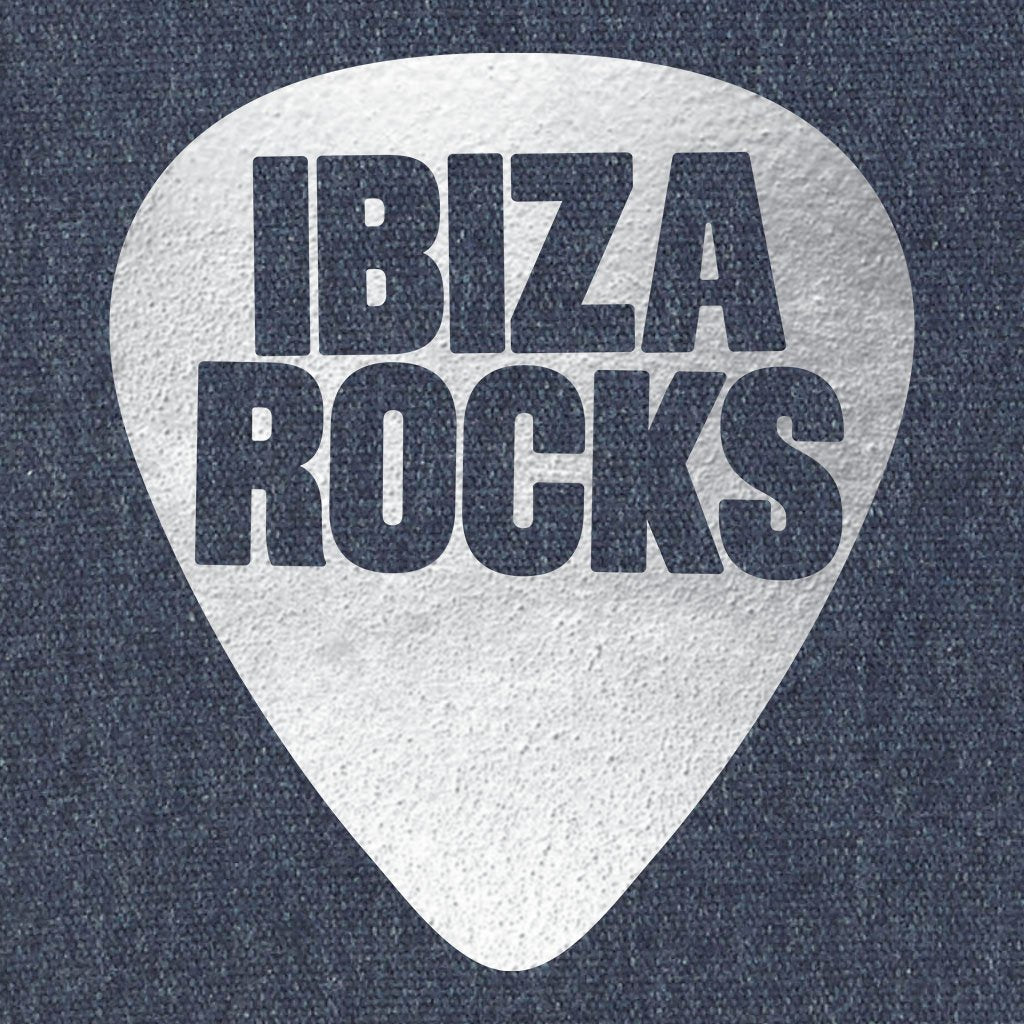 Ibiza Rocks Metallic Silver Logo Woven Tote Bag-Ibiza Rocks-Essential Republik