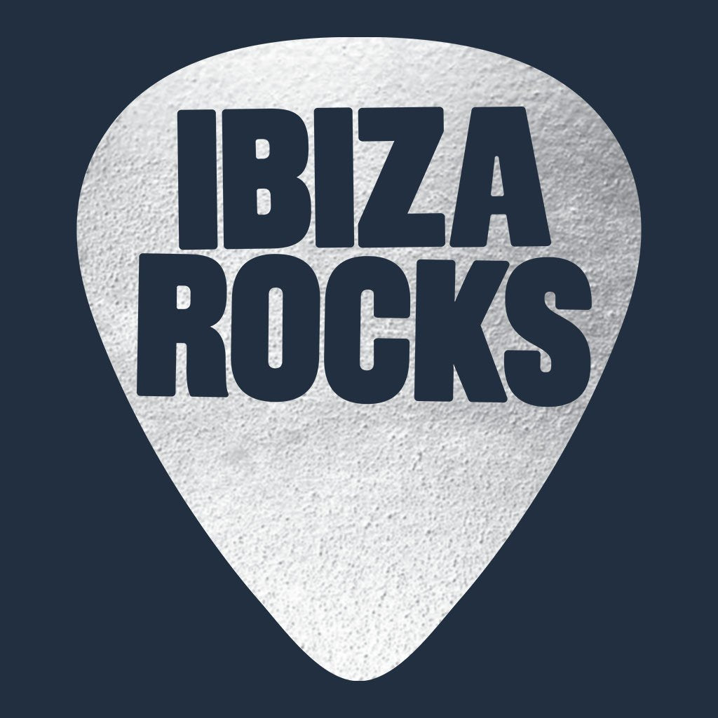 Ibiza Rocks Metallic Silver Logo Front And Back Print Unisex Iconic Zip-through Hoodie-Ibiza Rocks-Essential Republik