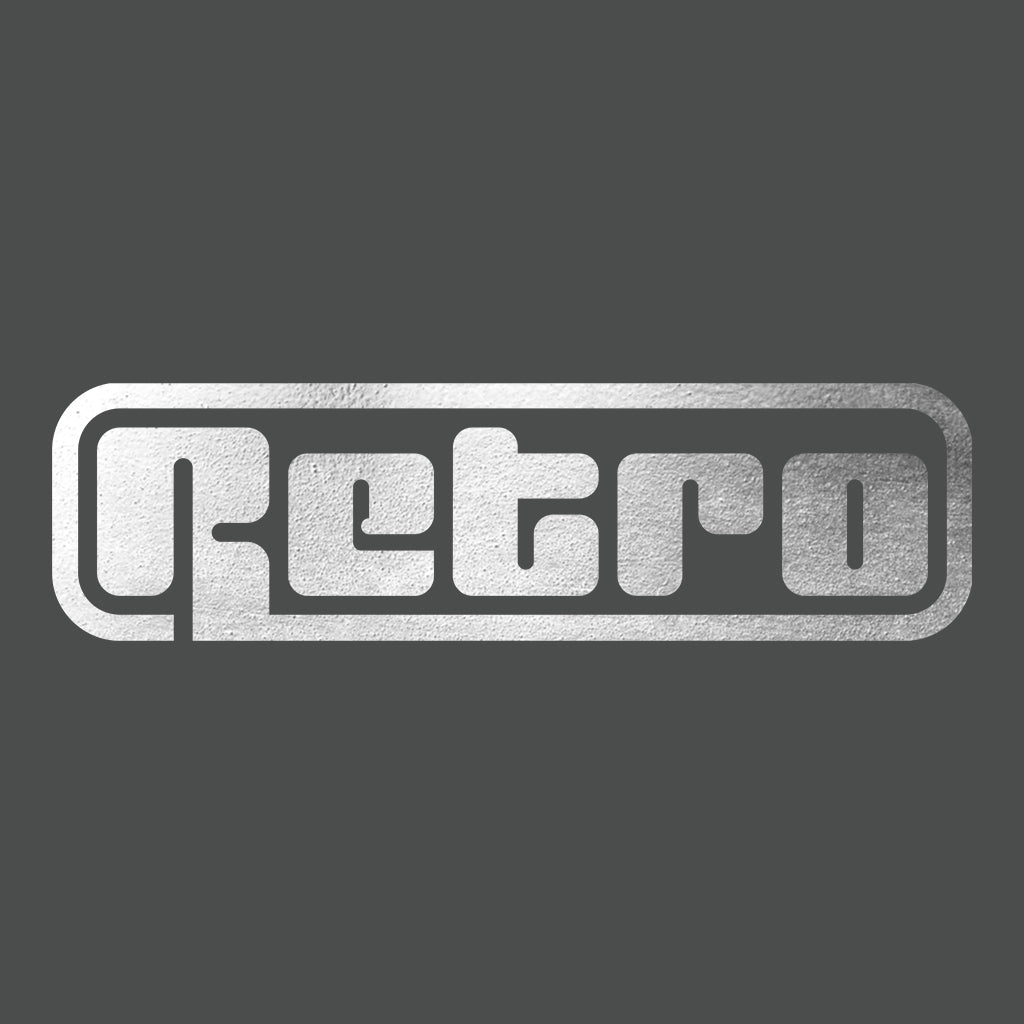 Metallic Silver Retro Logo Unisex Stoller Crew Neck Sweatshirt-Retro-Essential Republik