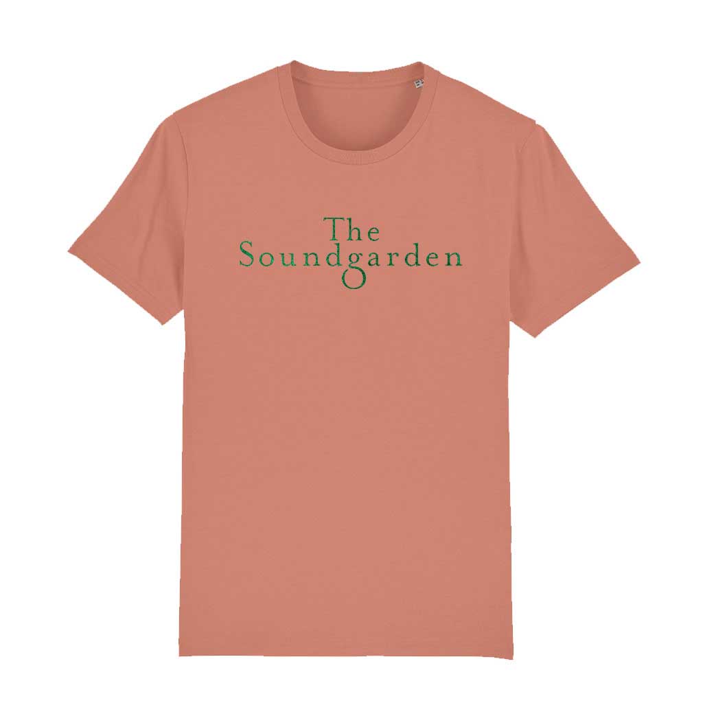 The Soundgarden Two Line Metallic Green Logo Unisex Organic T-Shirt-The Soundgarden-Essential Republik