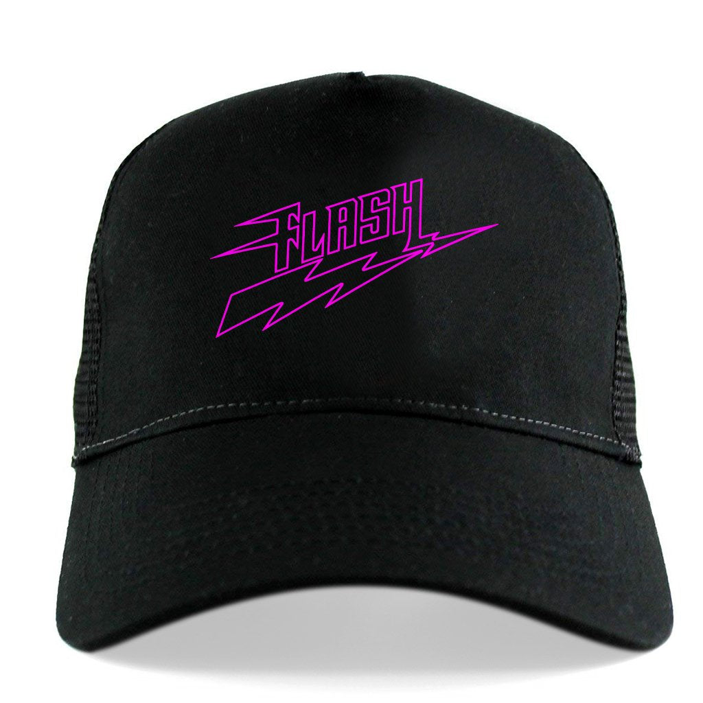 Flash Neon Pink Logo Trucker Cap-Flash-Essential Republik