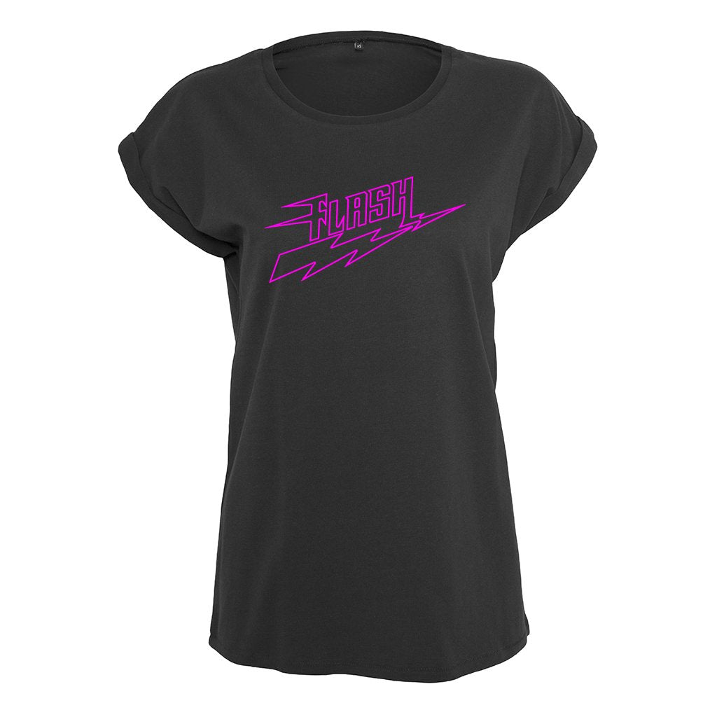 Flash Neon Pink Logo Women's Casual T-Shirt-Flash-Essential Republik