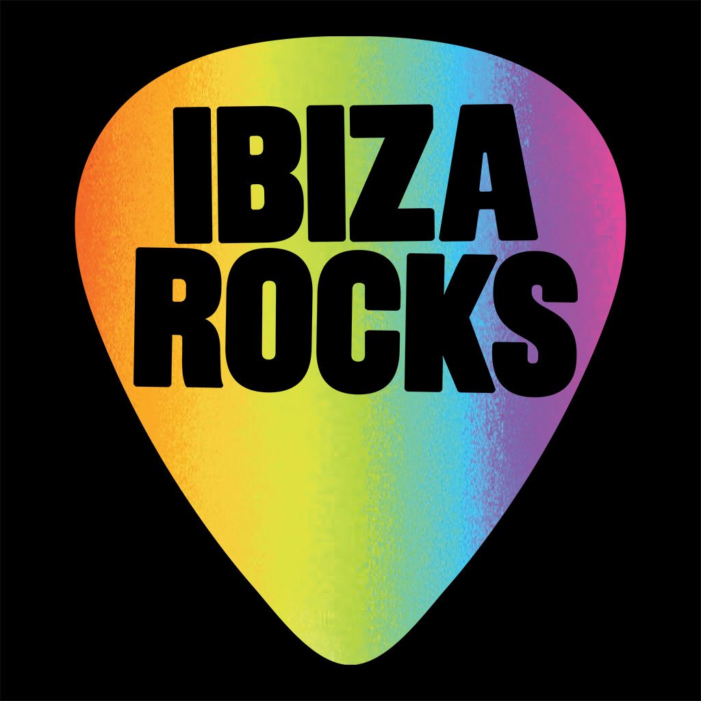 Ibiza Rocks Shimmer Rainbow Logo Women's Casual T-Shirt-Ibiza Rocks-Essential Republik