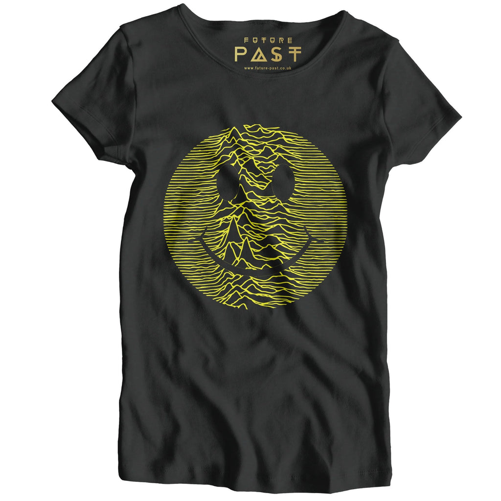 Acid Pulsar Smiler Women's T-Shirt / Black-Future Past-Essential Republik