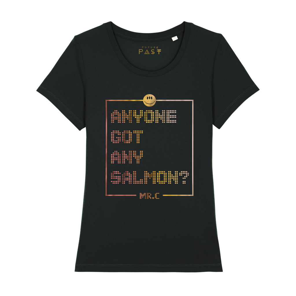 Mr. C Official Salmon Women's T-Shirt / Black-Future Past-Essential Republik